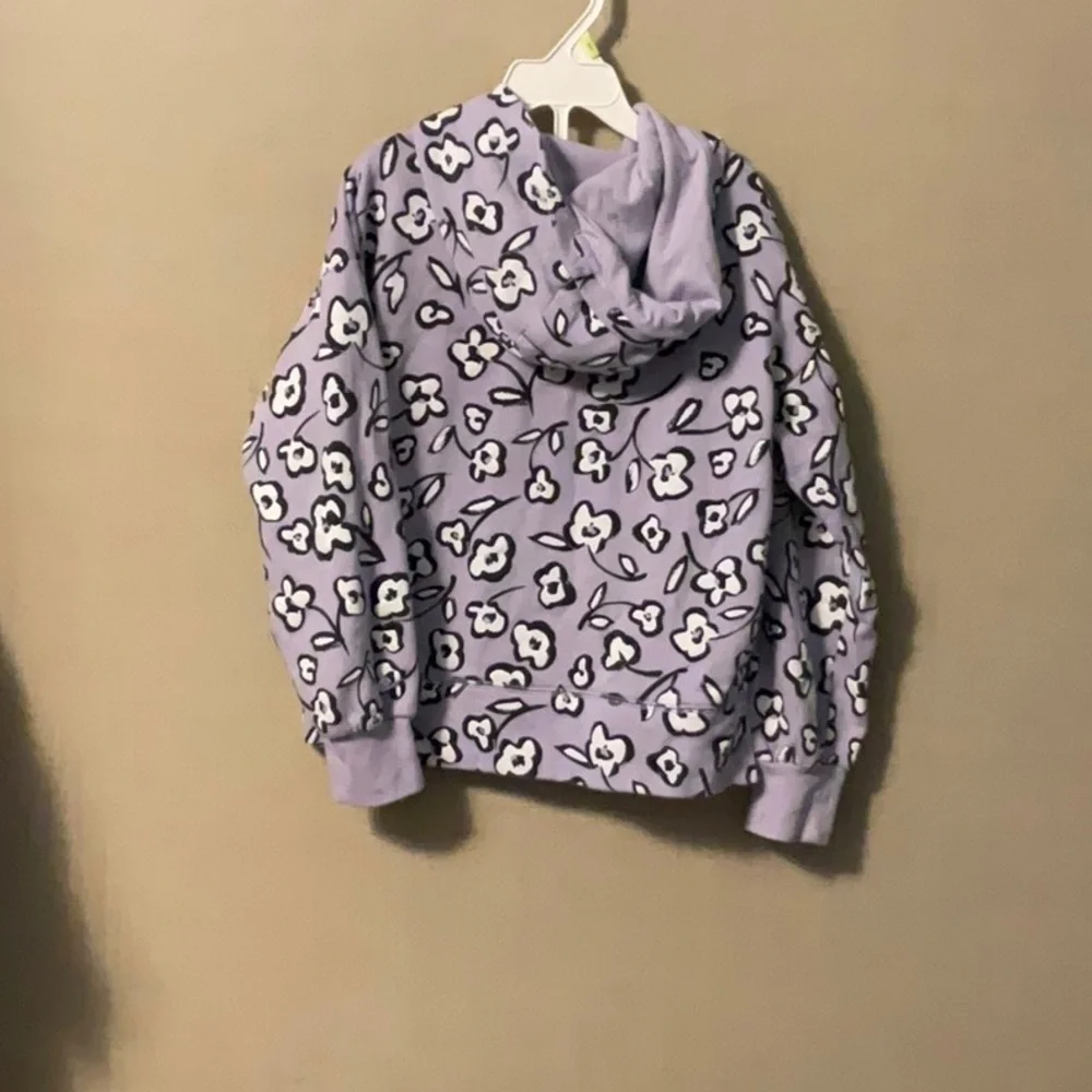 Purple and White Paisley Sweatshirt